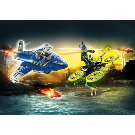 PLAYMOBIL PLAYMOBIL 70780 Polizei-Jet: Drohnen-Verfolgung PLAYMOBIL 70780 Полицейский самолет: погоня за дроном