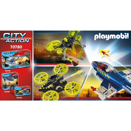 PLAYMOBIL PLAYMOBIL 70780 Polizei-Jet: Drohnen-Verfolgung PLAYMOBIL 70780 Полицейский самолет: погоня за дроном