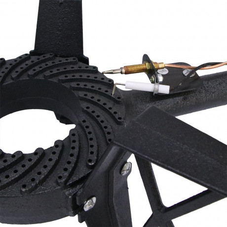 Mucola Mucola Gaskocher Hockerkocher Piezozundung 3 Bein Gasbrenner Gusseisen Campingkocher, (Premium-Gaskocher), Piezozundung Газовая плита Mucola, табурет, плита, пьезоподжиг, газовая горелка на 3 ножки, чугунная походная плита, (газовая плита премиум-