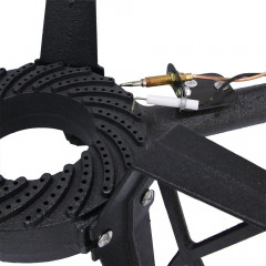 Mucola Mucola Gaskocher Hockerkocher Piezozundung 3 Bein Gasbrenner Gusseisen Campingkocher, (Premium-Gaskocher), Piezozundung  Газовая плита Mucola, табурет, плита, пьезоподжиг, газовая горелка на 3 ножки, чугунная походная плита, (газовая плита премиум-