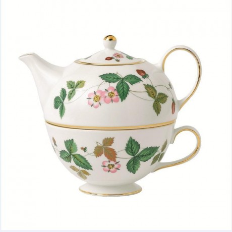 Wedgwood Wedgwood 'Wild Strawberry' Tea for One 2-tlg. - Tasse & Kanne Wedgwood "Wild Strawberry" Чай на порцию 2 шт. - Чашка и горшок