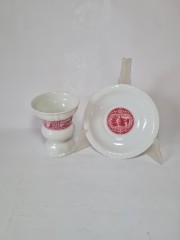 HEINRICH Кофейный Сервиз с видами г. Рюдесхайм-на-Рейне, 6 чашек+8 блюдец, Германия, 1960-70гг.