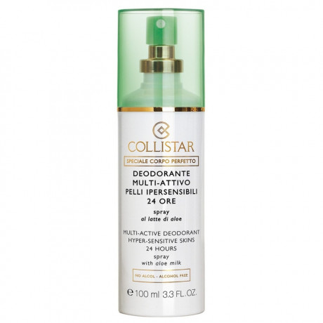 Collistar Multi-Active Deodorant 24 Hours Hyper-Sensitive Skins Spray Мультиактивный дезодорант 24 часа спрей для гиперчувствительной кожи