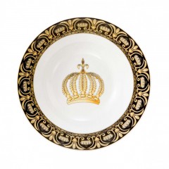 Tettau Tettau Rondo / Liane Pompoos Black Schussel rund 25,5 cm Tettau Rondo / Liane Pomp??s Черная круглая чаша 25,5 см