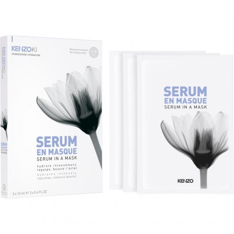 KENZO (Кензо) WeissER LOTUS - Feuchtigkeitspflege Serum in a Mask Маска для лица , 3 x 12 Stk.