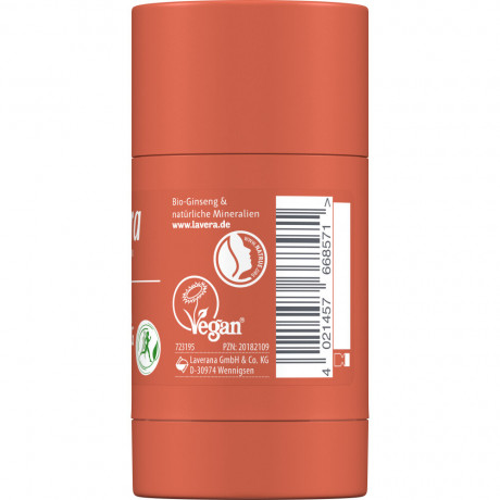 LAVERA DEO STICK NATURAL & STRONG Bio-Ginseng & naturliche Mineralien, 60 g, Лавера Дезодорант-стик с усиленной защитой от запаха, био-женьшень и био-масло ши, 60 г