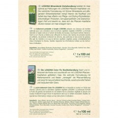 Logona Vor- &amp; Nachbehandlung Pflanzenhaarfarbe  Растительная краска для волос до и после обработки