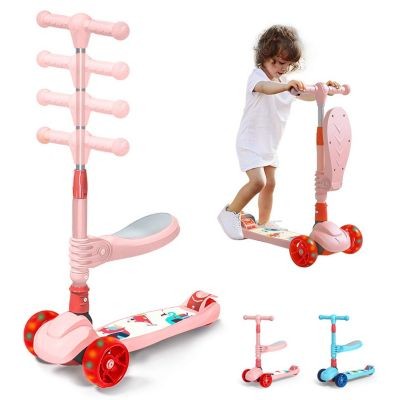 Arkmiido Kinderroller faltbarer Scooter mit LED Rader Детский самокат складной самокат со светодиодными колесами
