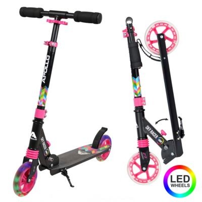 APOLLO City Scooter klapp- und hohenverstellbar SkyRacer LED City Scooter складной и регулируемый по высоте светодиод SkyRacer