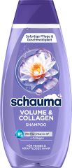 Schauma Shampoo Volume &amp; Collagen, 400 ml, Schauma шампунь для объёма Volume &amp; Collagen с коллагеном, водяной лилией и провитамином B5, 400 мл