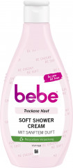 bebe Soft Shower Cream, 250 ml, bebe кремовый гель для душа для сухой кожи с глицерином, 250 мл