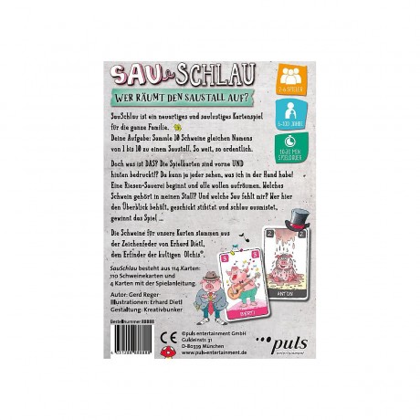 puls entertainment Kartenspiel SauSchlau Карточная игра СауШлау