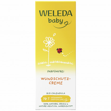 WELEDA Calendula Wundschutzcreme parfuemfrei, 75 ml, Детский защитный крем под подгузник с календулой без отдушки, 75 мл
