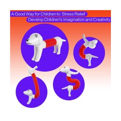 Vetaka Hundefigur Pop Tubes fur Kinder Фигурка собаки Pop Tubes для детей