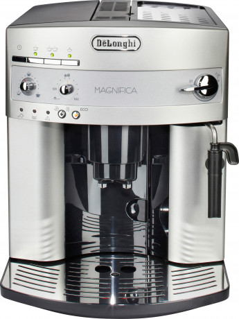 De'Longhi De'Longhi Kaffeevollautomat Magnifica ESAM 3200.S, Milchaufschaumduse, Kegelmahlwerk 13 Stufen, Herausnehmbare Bruhgruppe Полностью автоматическая кофемашина De'Longhi Magnifica ESAM 3200.S, насадка для вспенивания молока, коническая кофемолка
