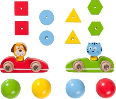 myToys ORIGINALS Holzkugelbahn Hund und Katze Деревянная дорожка для мячей