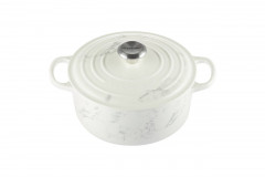 Le Creuset LE CREUSET Br\u00e4ter 24 cm White Marble SIGNATURE Weiss LE CREUSET Br&amp;gt;4ter 24 см Белый Мрамор SIGNATURE