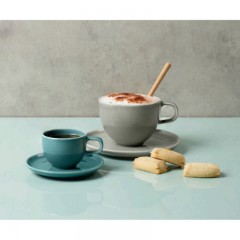 ASA SELECTION ASA Kolibri Petrol Espressotasse mit Untertasse 0,06 L Чашка для эспрессо ASA Kolibri Petrol с блюдцем 0,06 л