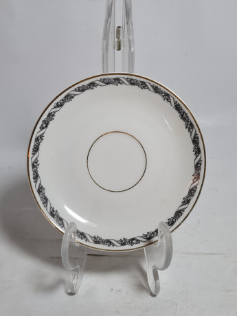 Кофейная пара винтажная Rosenthal Selb Bavaria в сине-золотистых тонах, фарфор, Германия, 1960-70гг.