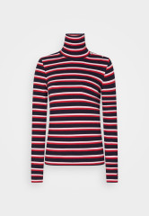 Tommy Hilfiger SLIM BUTTON ROLL-NECK Long sleeved top pink  SLIM BUTTON ROLL-NECK Топ с длинными рукавами розовый