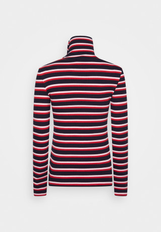 Tommy Hilfiger SLIM BUTTON ROLL-NECK Long sleeved top pink  SLIM BUTTON ROLL-NECK Топ с длинными рукавами розовый