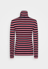 Tommy Hilfiger SLIM BUTTON ROLL-NECK Long sleeved top pink  SLIM BUTTON ROLL-NECK Топ с длинными рукавами розовый