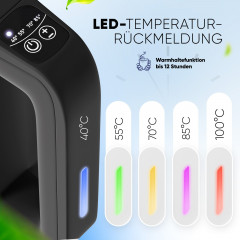 Stillstern Stillstern Wasserkocher Wasserkocher 1,7L, Schnelles Aufkochen, mit Temperatureinstellung, 2200 W, 2200W, 12 Std. Warmhaltefunktion, Leise Beige Чайник Stillstern 1,7л, быстрого закипания, с регулировкой температуры, 2200Вт, 2200Вт, функция под