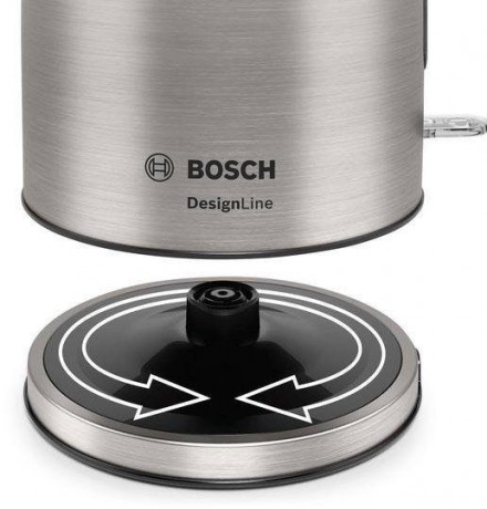 BOSCH BOSCH Wasserkocher TWK5P480 DesignLine, 1,7 l, 2400 W Silber Чайник BOSCH TWK5P480 DesignLine, 1,7 л, 2400 Вт