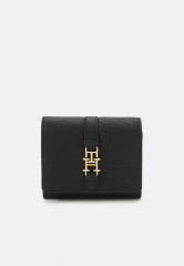 Tommy Hilfiger PLUSH FLAP WALLET Wallet black КОШЕЛЕК С ПЛЮШЕВЫМ КЛАПАНОМ Бумажник черный