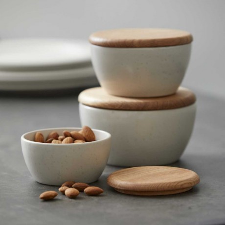 Bitz Bitz Gastro matte cream Schussel mit Deckel Set 3-tlg. d: 10 cm / 12 cm / 14 cm Кремовица Bitz Gastro матовая с крышкой, набор из 3 предм. д: 10см / 12см / 14см