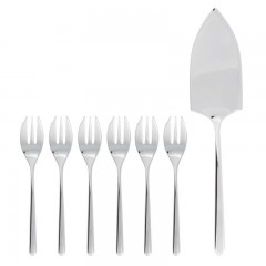 Sambonet Sambonet Linear - Edelstahl 18/10 Kuchengabel Tortenheber Set 7-tlg. Sambonet Linear - набор вилок для торта из нержавеющей стали 18/10, 7 шт.