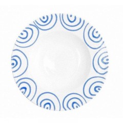 Gmundner Keramik Gmundner Keramik Blaugeflammt Pastateller Gourmet d: 29 cm / h: 4,5 cm Тарелка для пасты Gmundner Ceramics с синим пламенем для гурманов д: 29 см / высота: 4,5 см