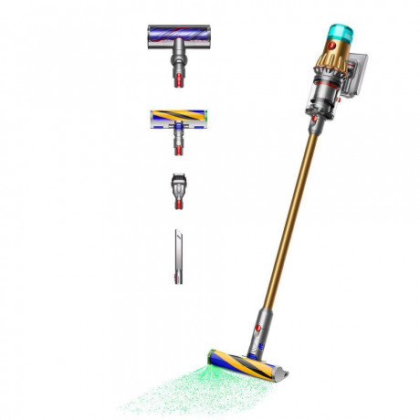 DYSON DYSON Akku-Hand-und Stielstaubsauger V12™ Detect Slim Absolute, 545 W, Beutellos, 2 Bodendusen und 2 weitere Zubehorteile Беспроводной ручной пылесос DYSON V12™ Detect Slim Absolute, 545 Вт, без мешка, 2 насадки для пола и 2 других аксессуара