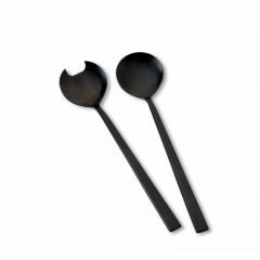 Bitz Bitz Besteck Edelstahl PVD Black Salatbesteck-Set 2-tlg. 23 cm Bitz Столовые приборы из нержавеющей стали с PVD-покрытием, черный салатный сервиз, 2 предм. 23 см