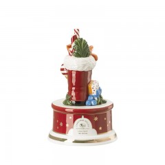 Hutschenreuther Hutschenreuther Sammelserie Weihnachtslied 2022 Spieluhr klein 'Leise rieselt der Schnee' d: 9 cm / h: 14 cm Hutschenreuther коллекционная серия Рождественская песнь 2022 музыкальная шкатулка маленькая &quot;Тихо струится снег&quot; d: 9 см / высота