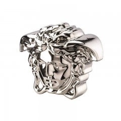 Rosenthal meets Versace Rosenthal Versace Break the bank Spardose Medusenkopf silver 18x12x14,5 cm Rosenthal Versace Копилка Break the bank Голова Медузы серебро 18x12x14,5 см