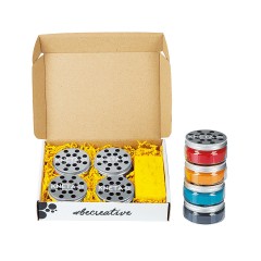 KNETA Vegane Spielknete Gelb Set (4x125g) mit Silikonformchen Желтый набор веганского теста для лепки (4x125 г) с силиконовыми формами