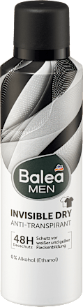 Balea MEN Antitranspirant Deospray Invisible Dry, 200 ml, Антиперспирант Invisible Dry против запаха и следов на одежде до 48 часов, 200 мл