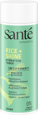 SANTE Rice + Shine Hydration Toner, 125 ml, Санте Увлажняющий тонер Rice + Shine с рисовым комплексом, 125 мл