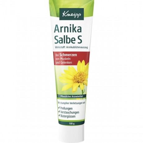 Kneipp Arnika Salbe S Arzneimittel, 100 g, Kneipp лекарственная мазь с арникой при ушибах, растяжениях и боли в мышцах и суставах, 100 г