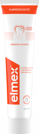elmex Zahnpasta Kariesschutz, 75 ml, Зубная паста Kariesschutz с фторидом для укрепления эмали и защиты от кариеса, 75 мл