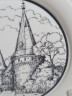 Тарелка декоративная винтажная Forstenberg "Замок Хааг. 1979", в заводской упаковке, фарфор, 19.5 см, Германия, 1970-80гг.