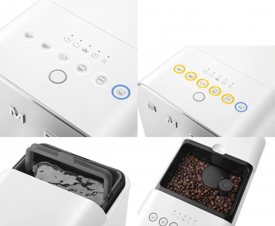 Smeg Smeg Espressomaschine BCC13WHMEU Kaffeevollautomaten mit Milchfunktion  Эспрессо-машина Smeg BCC13WHMEU полностью автоматическая кофемашина с функцией молока