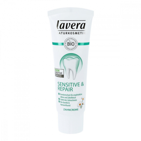 lavera (лавера) Zahncreme Sensitive & Repair & Natriumfluorid 75 мл