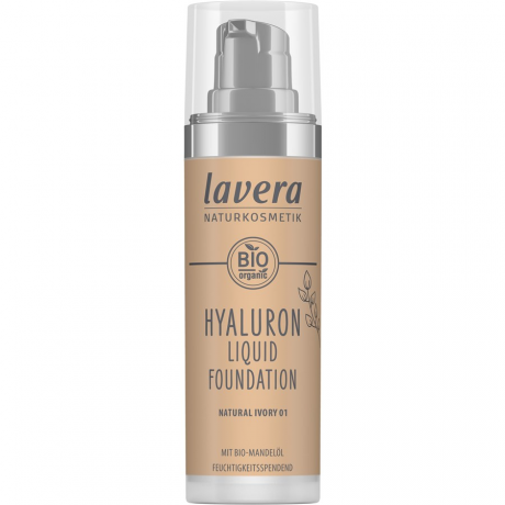 Lavera Gesicht Hyaluron Liquid Foundation, Лавера Тональная основа для макияжа Nr. 02 Cool Ivory 30 мл
