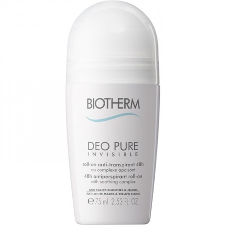 Biotherm Deo Pure Invisible Roll On 48h, Биотерм Роликовый дезодорант-антиперспирант 48 часов, 75 мл