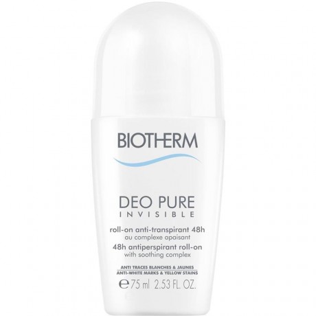 Biotherm Deo Pure Invisible Roll On 48h, Биотерм Роликовый дезодорант-антиперспирант 48 часов, 75 мл