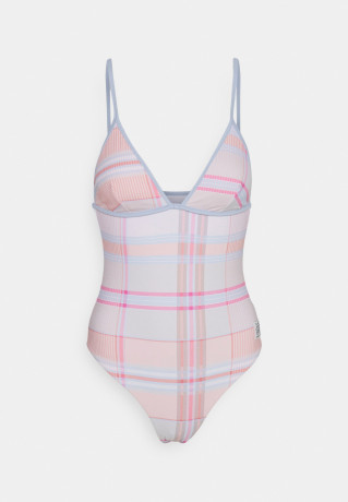 Tommy Hilfiger TRIANGLE ONE PIECE Swimsuit multi coloured КОМБИНЕЗОН С ТРЕУГОЛЬНИКОМ Купальник разноцветный