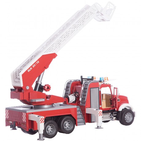 Bruder bruder 02821 MACK Granite Feuerwehrleiterwagen mit Pumpe bruder 02821 MACK Гранитная пожарная автолестница с насосом