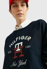 Tommy Hilfiger ARCHED LOGO MONOGRAM  Sweatshirt desert sky ARCHED LOGO MONOGRAM Толстовка небо пустыни